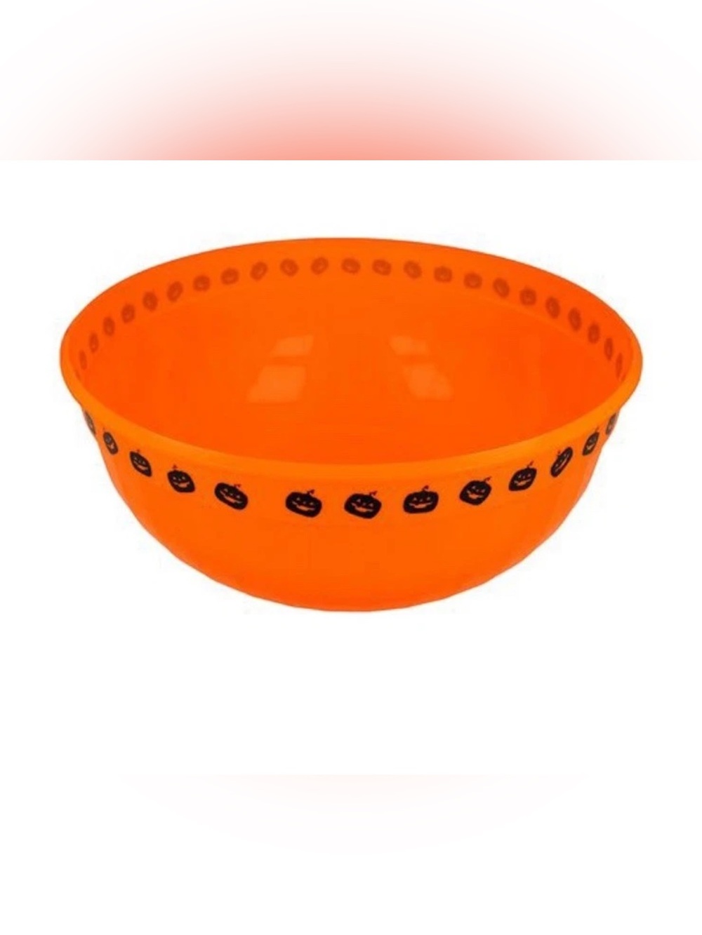 Halloween Candy Bowl Large Plastic Trick Treat Candy Bowl 11.5 Inches